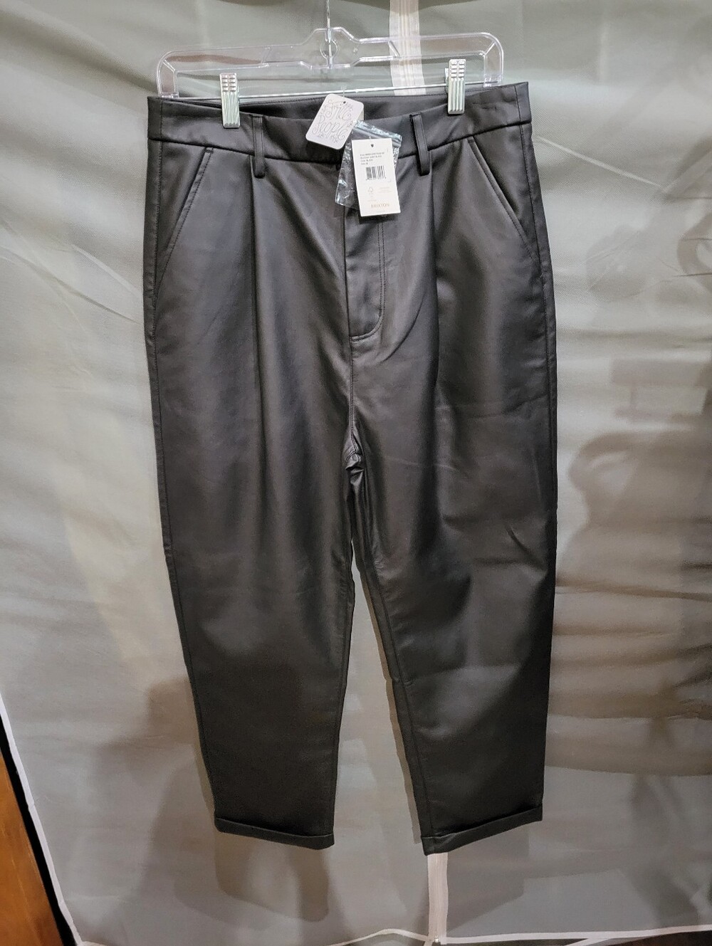 Free People Black Pleated Dress Pants